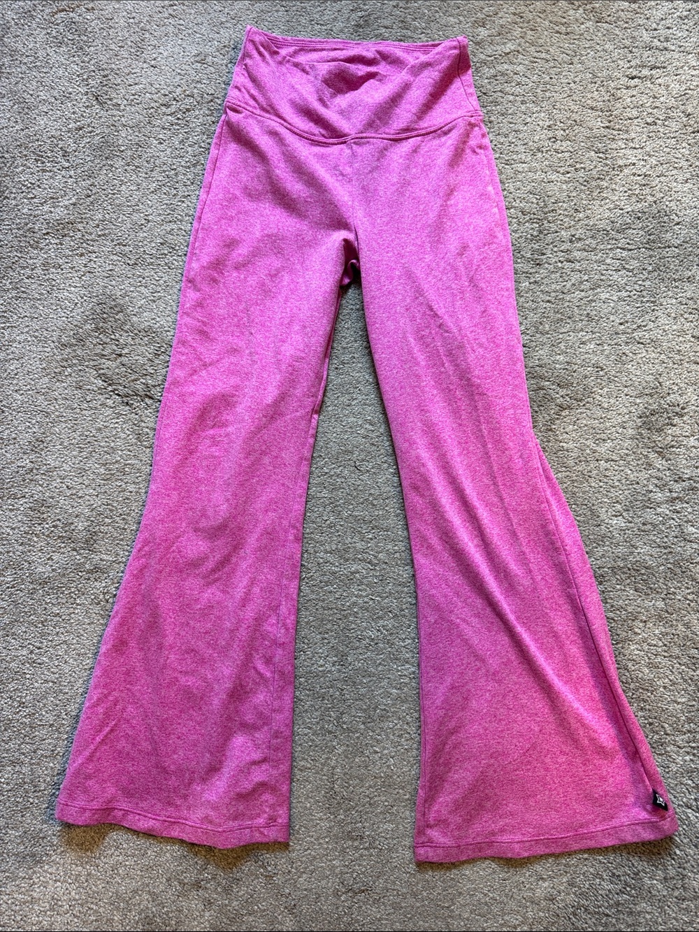 Girls PixieLane Soft Luxe Flare Leggings in Bright Pink Size 8